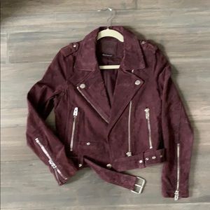 Blank Velvet Faux leather jacket